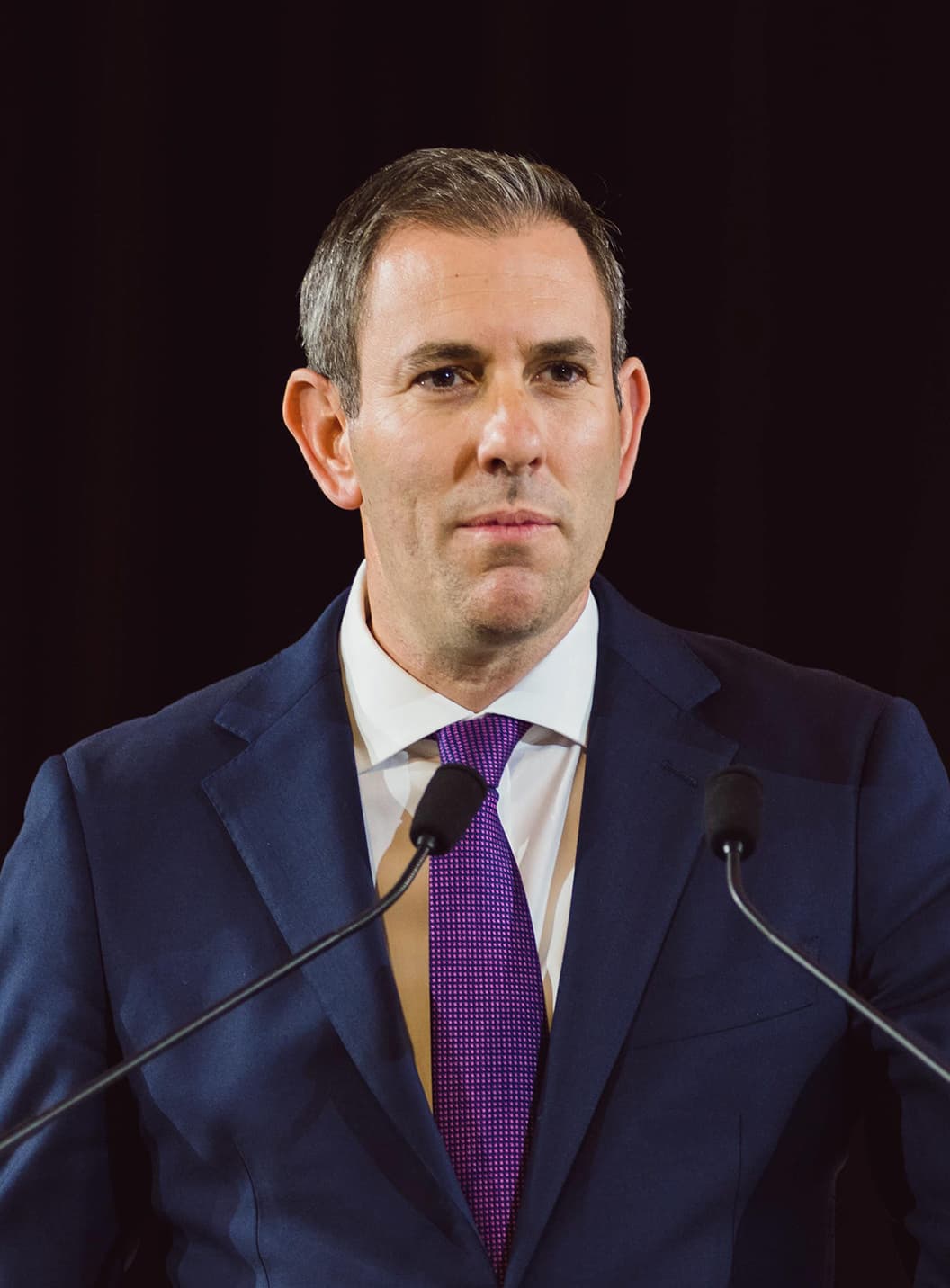 Australian Treasurer Jim Chalmers speaking at the 2022 Jobs and Skills Summit in Parliament House, Canberra