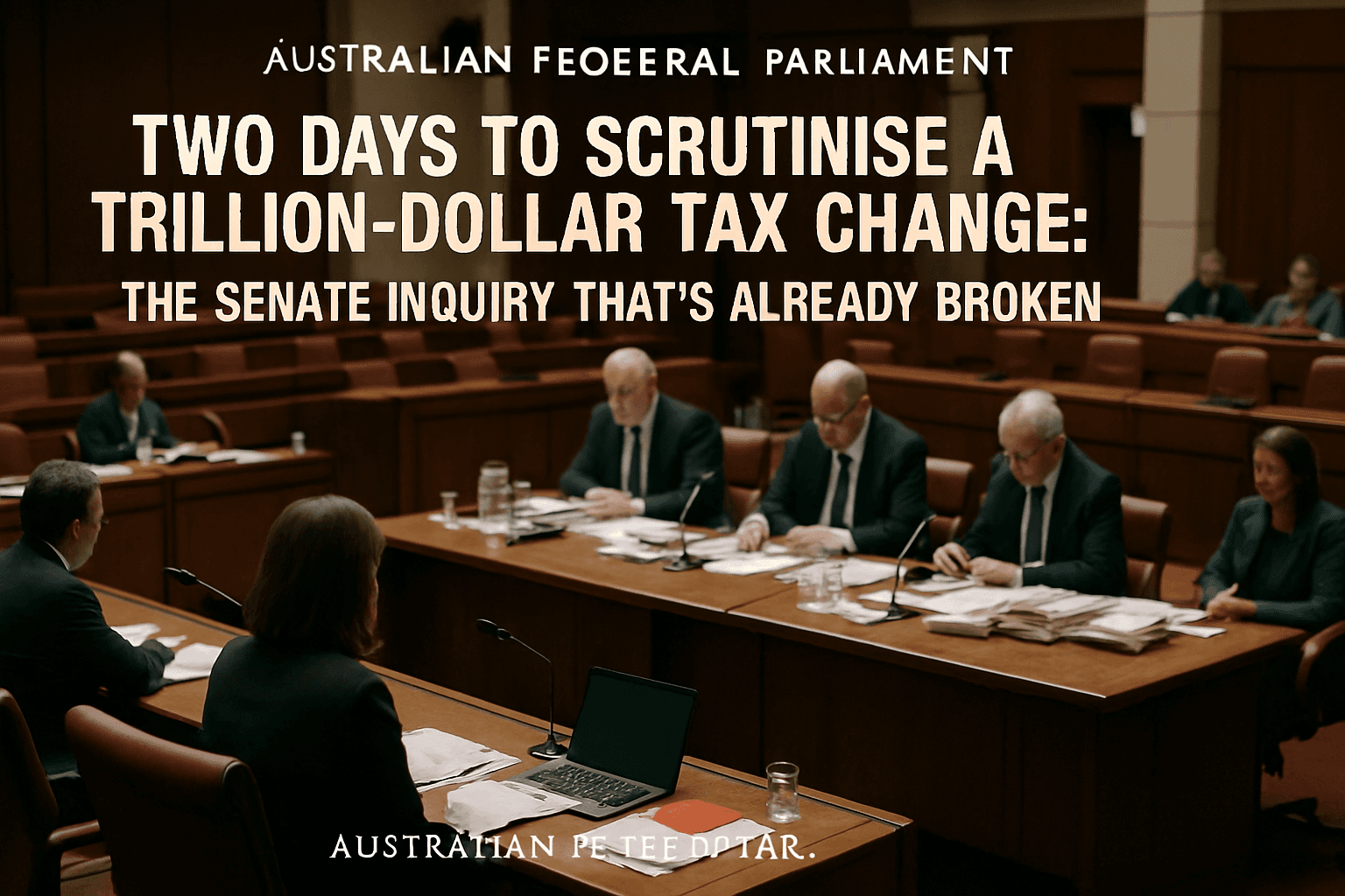 Two Days to Scrutinise a Trillion-Dollar Tax Change: The Senate Inquiry That's Already Broken