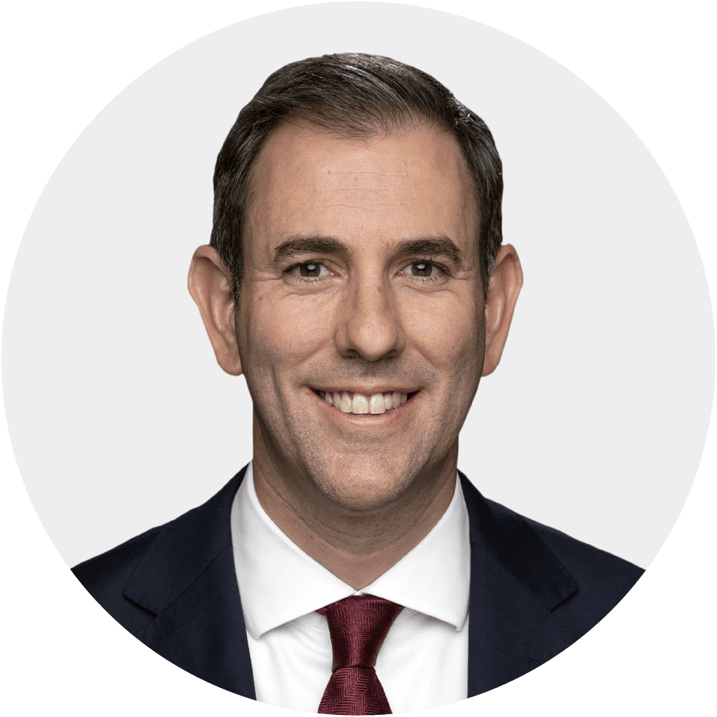 Ministerial portrait of Australian Treasurer Jim Chalmers used by the Department of the Treasury